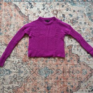 Banana Republic Magenta Crew Neck Sweater